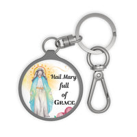 Our Lady of Grace Keyring Tag