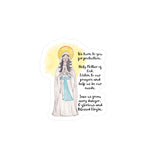 Mary "We Turn to You" Prayer Sticker