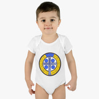 Catholic Baby Clothes: St. Benedict Infant Baby Rib Bodysuit