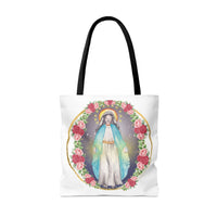 Our Lady of Queen of Peace Tote Bag