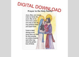 Instant Download Holy Family Prayer Print