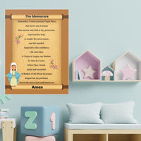 The Memorare Catholic Prayer Poster for Classrooms (Satin Posters)