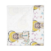 Our Lady of Fatima Mary's Garden Rosary Swaddle Blanket