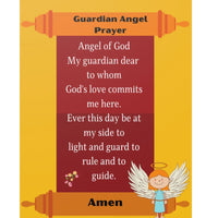 Guardian Angel Catholic Prayer Poster for Classrooms (Satin Posters)