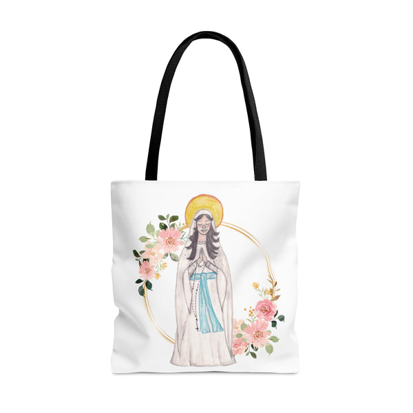 Our Lady of Lourdes Tote Bag
