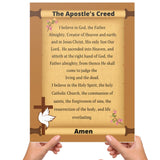 Catholic Classroom Teaching Posters: The Apostle's Creed Catholic Prayer Poster for Classrooms (Satin Posters)