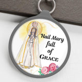 Our Lady of Fatima Keyring Tag