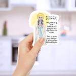 Mary "We Turn to You" Prayer Catholic Stickers