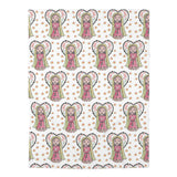 Our Lady of Guadalupe With Heart Shaped Rosary Swaddle Blanket