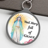 Our Lady of Grace Keyring Tag