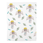 Catholic baby Swaddle Blanket: Guardian Angel- Ever This Day Be at My Side