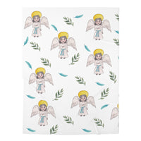 Guardian Angel- Ever This Day Be at My Side Baby Swaddle Blanket