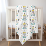 Our Lady Star of the Sea-Catholic Baby Swaddle Blanket