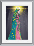 Our Lady of Guadalupe Art Watercolor Print-Modern Catholic Art-Contemporary -Original Art-Catholic Home Decor