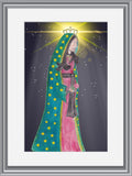 Our Lady of Guadalupe Art Watercolor Print-Modern Catholic Art-Contemporary -Original Art-Catholic Home Decor