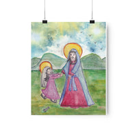 St. Anne Mother of the Virgin Mary, St. Anne and Mary, Catholic Art Print