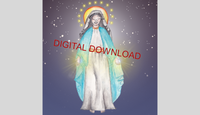 INSTANT DOWNLOAD, Digital Print  Our Lady Queen of Peace- 8x10 Print