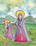 INSTANT DOWNLOAD St. Anne Mother of the Virgin Mary, St. Anne and Mary