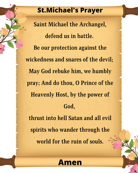 St. Michael's Prayer Printable