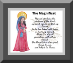 Catholic Home Decor Ideas: The Magnificat Watercolor Art Print