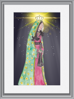 Catholic Home Decor Ideas: Our Lady of Guadalupe Art Watercolor Print