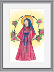 Catholic Home Decor Ideas: Our Lady of the Rosary Watercolor Art Print