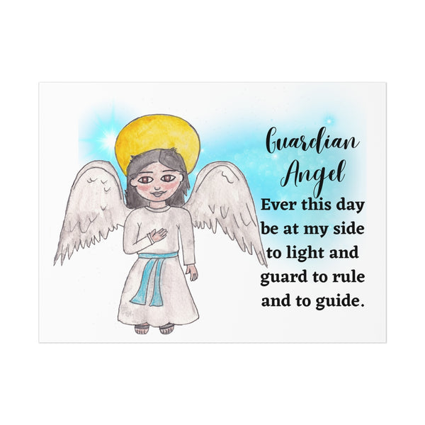 Guardian Angel Prayer,  Angel of God Prayer, Catholic Nursery, Kids Room Art