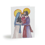 Catholic Greeting Cards: Holy Family Greeting Cards (Set of 8) (Blank inside)-Confirmation or Baptism Card