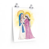 The Visitation, Virgin Mary and Elizabeth Print