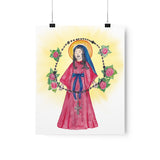 Our Lady of the Rosary Catholic Wall Art Print, Virgin Mary Print, Catholic Gift