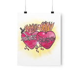 Sacred Heart of Jesus and Immaculate Heart of Mary Print
