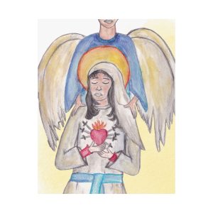 Our Lady of Sorrows Bless This Home Satin Poster | Spiritual Wall Art, Religious Decor, Christian Gift, Home Blessing, Faith-Inspired Decoration