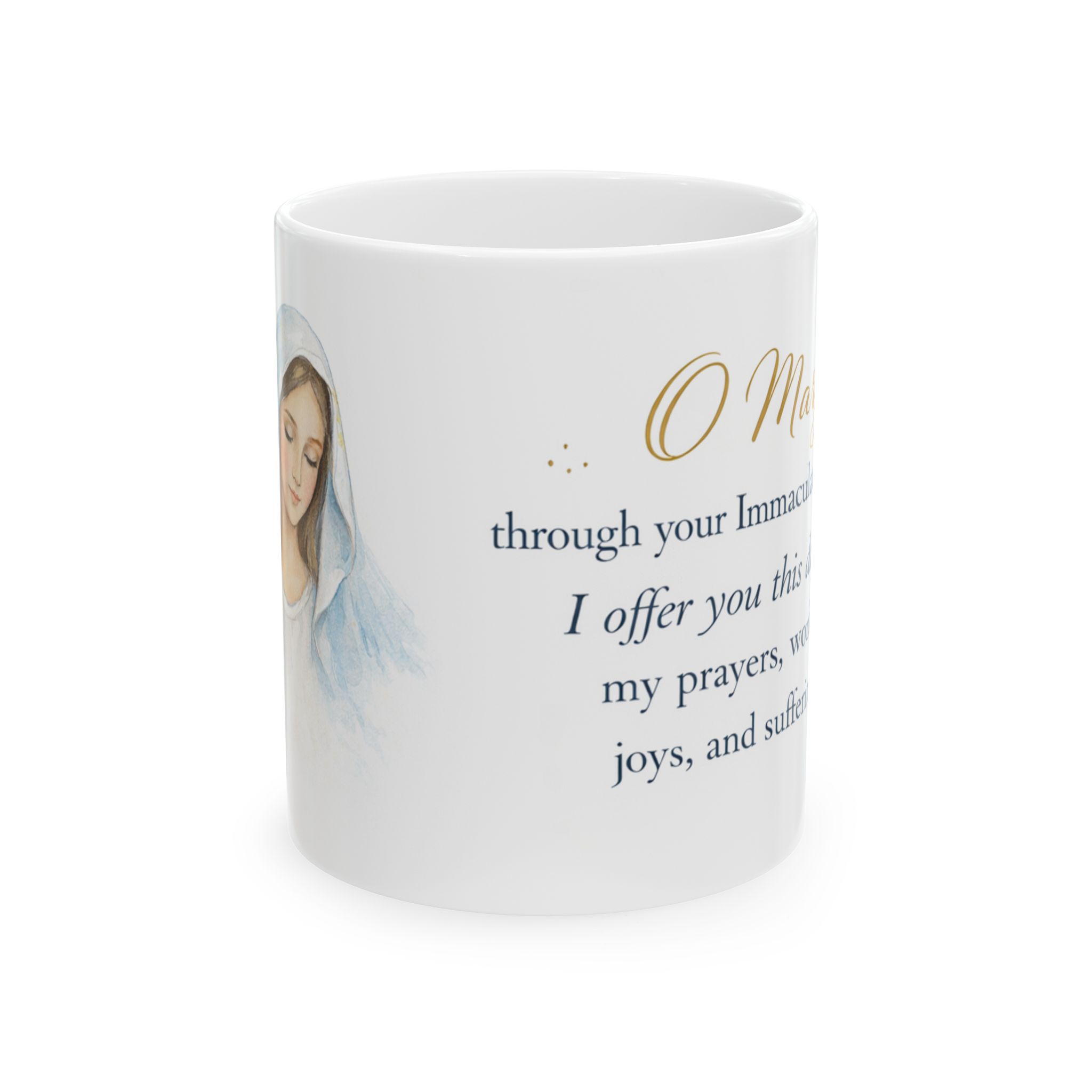 Morning Offering Catholic Mug Ceramic Mug 11oz